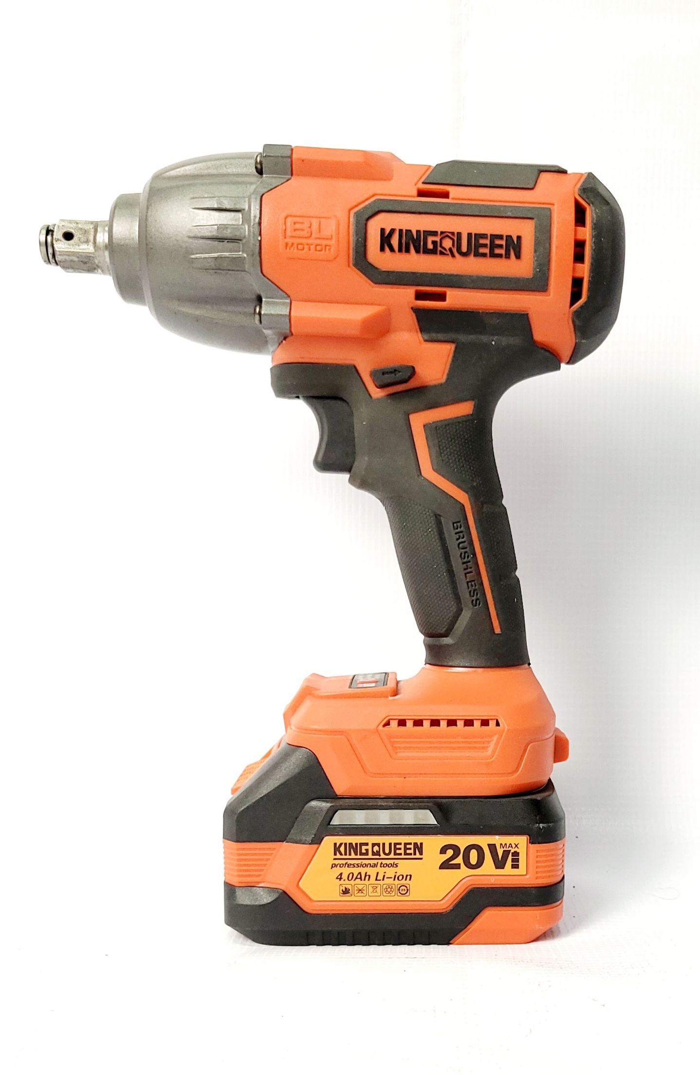 Бесщеточный аккумуляторный ударный гайковерт KINGQUEEN 1/2" 600Нм KQ-8600 — изображение 2